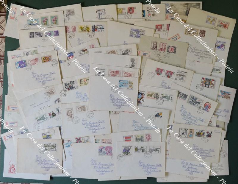 STORIA POSTALE - CECOSLOVACCHIA. Insieme di 143 pezzi tra FDC e lettere, anni 1950/70