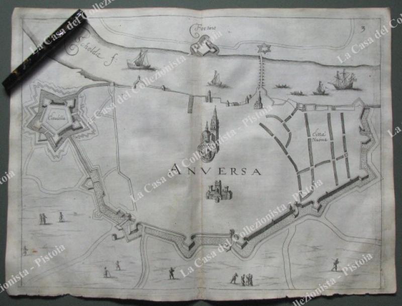 (Belgio - Belgique - Anvers) ANVERSA. Pianta topografica della città.
