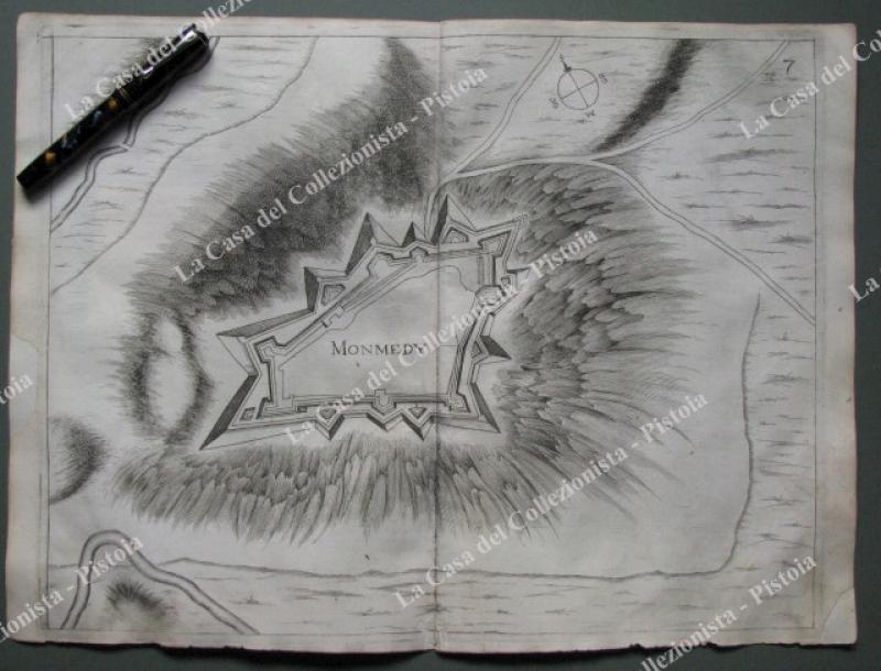 (Francia - France - MONTEMEDY) MONMEDY. Pianta topografica della città.