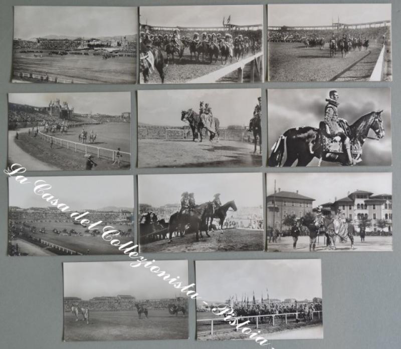 TORINO. CAROSELLO STORICO. Anno 1928. Undici cartoline fotografiche.