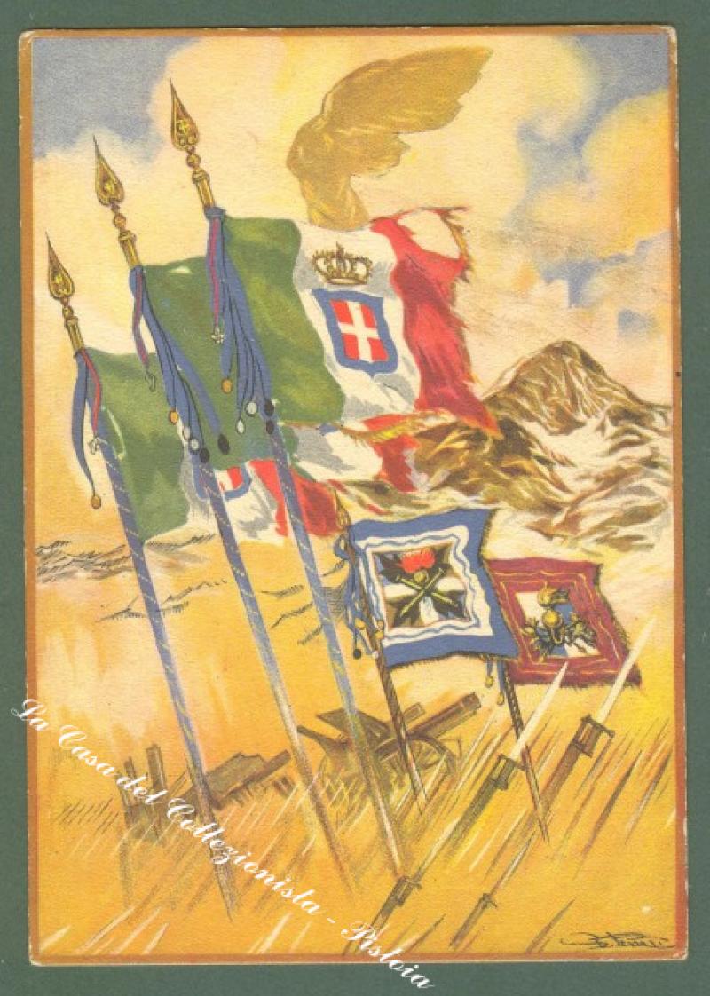 XXIV DIVISIONE GRAN SASSO. Cartolina d'epoca. Edizioni Boeri.