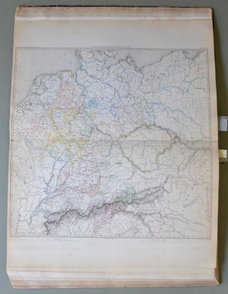Atlante storico. THIERS. ATLAS DE L'HISTOIRE DU CONSULAT ET DE EMPIRE...Parigi, Paulin & Lheureux et C., 1859. In folio...