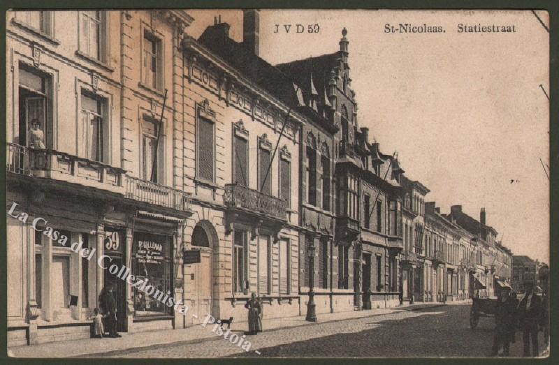 Belgie, Belgique. St-NICOLAAS, STATIESTRAAT. Liege, Luik.