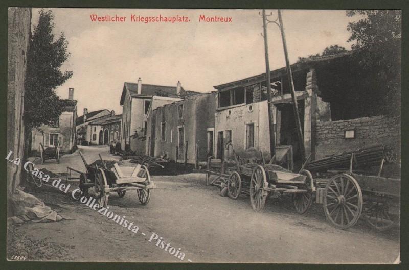Suisse, Vaud. MOTREUX, WESTLICHER KRIEGSSCHAUPLATZ.