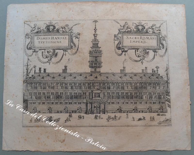 ANVERSA. ANTWERP, Olanda. DOMUS HANSAE TEUTONICAE - SACRI ROMANI IMPERII...Da Guiccirdini L., 1612