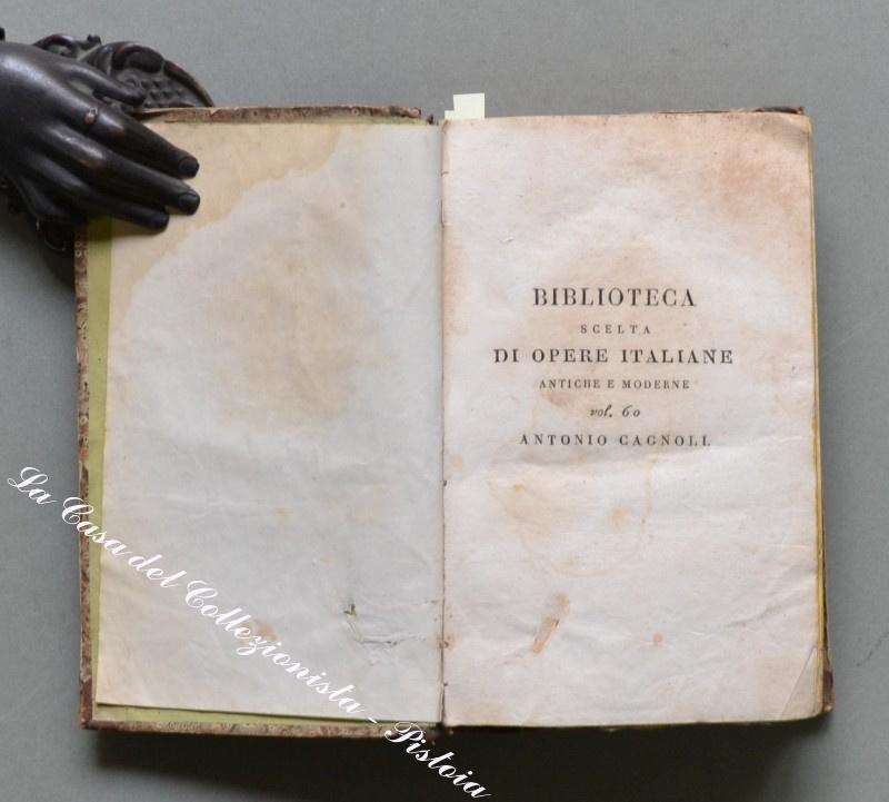 Astonomia. CAGNOLI ANTONIO. "Notizie astronomiche adattate all'uso comune". Milano, Silvestri, 1896