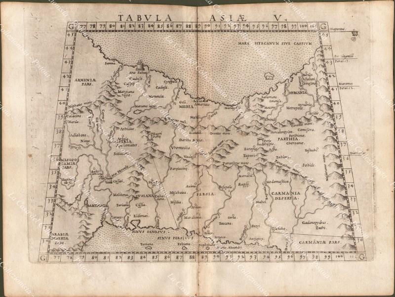 PERSIA, IRAN, Asia. “GEOGRAPHIA CL. TOLEMAEI ALEXANDRINI". Valgrisi,1562