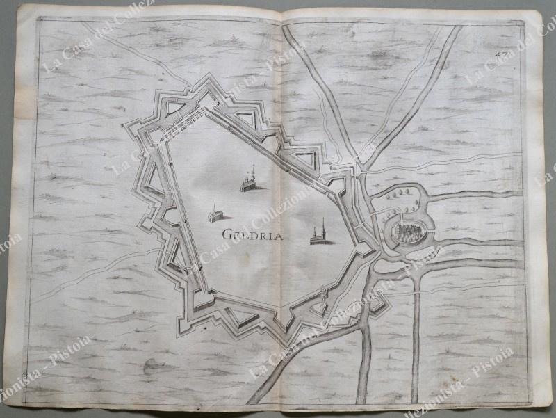 OLANDA. GHELDRIA. Pianta topografica della città di "Geldria". Acquaforte anno 1683