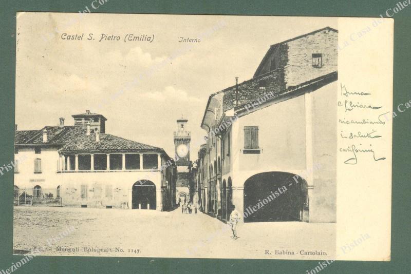 Emilia Romagna. CASTEL S.PIETRO, Bologna. Cartolina d'epoca viaggiata