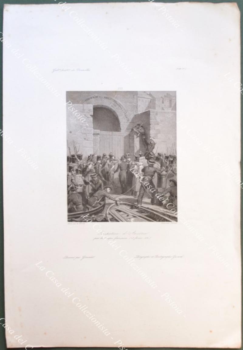 Marche. ANCONA. Occupation d'Ancone par les troupes francais 23 fevrier 1832