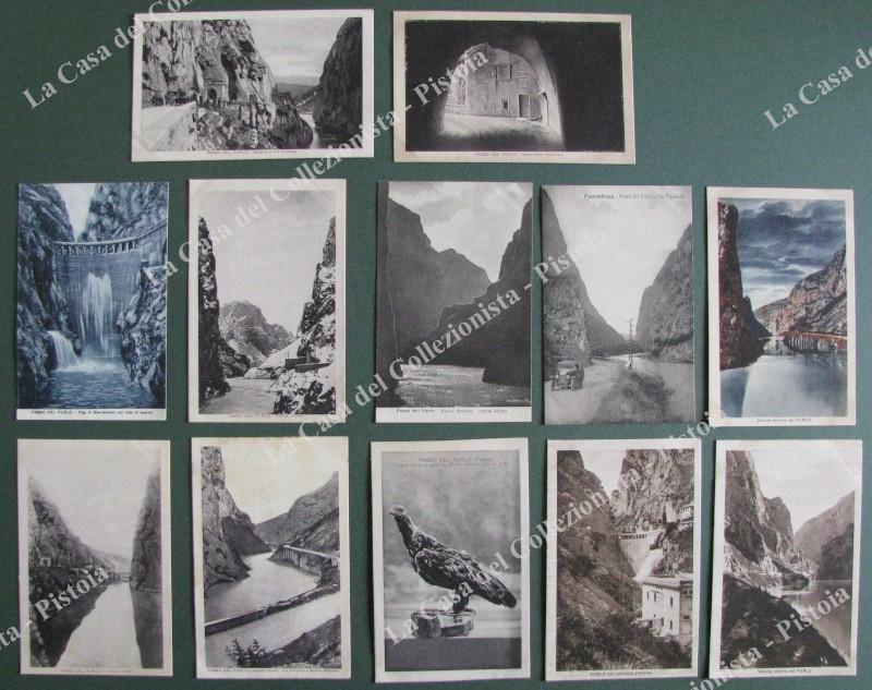 Marche. PASSO DEL FURLO. 12 cartoline d'epoca viaggiate anni '30.