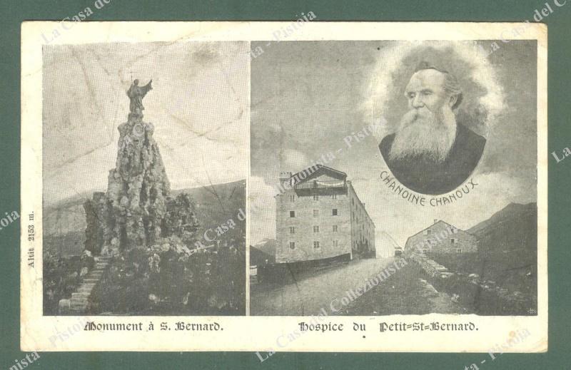 V.AOSTA. Ospizio S.Bernardo. Cartolina d'epoca viaggiata nel 1909