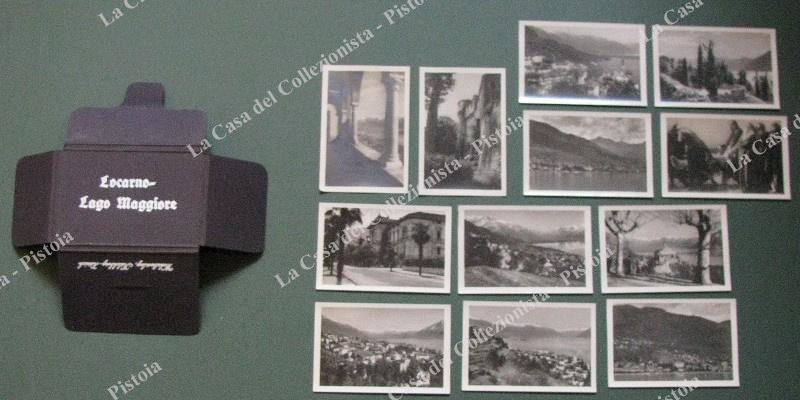 SVIZZERA. LOCARNO, Lago Maggiore. 12 fotografie d'epoca in custodia originale. Circa 1930