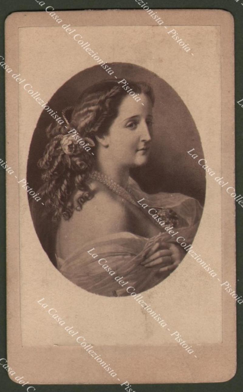 EUGENIA DE MONTOJO (1826 - 1920) consorte di Napoleone III. Fotografia originale