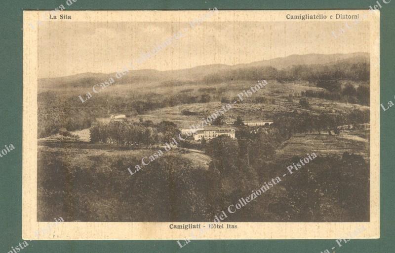 Calabria. CAMIGLIATI Sila, Cosenza. Hotel Itas. Cartolina d'epoca viaggiata nel 1936.
