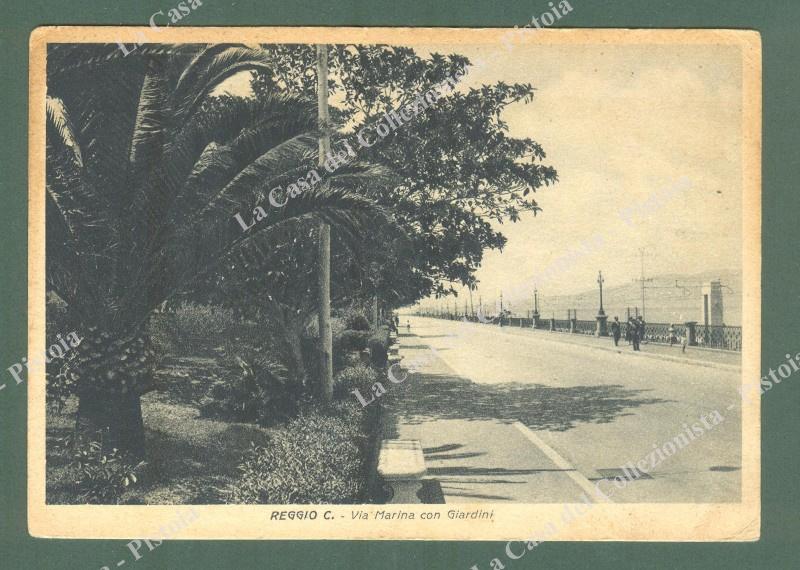 REGGIO CALABRIA. Via Marina. Cartolina d'epoca viaggiata