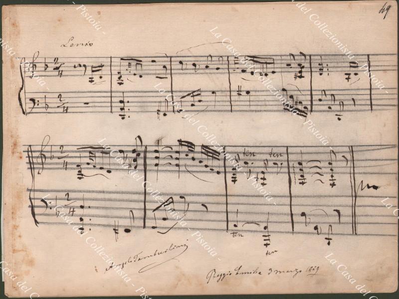 TAMBURLINI ANGELO (Venezia 1852 – Venezia 1896). Celebre basso; fu un grande interprete del Mefistofele di Boito.