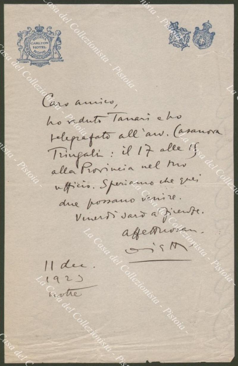 OJETTI UGO (Roma 1871 – Fiesole 1946). Scrittore, giornalista e critico d’arte italiano.