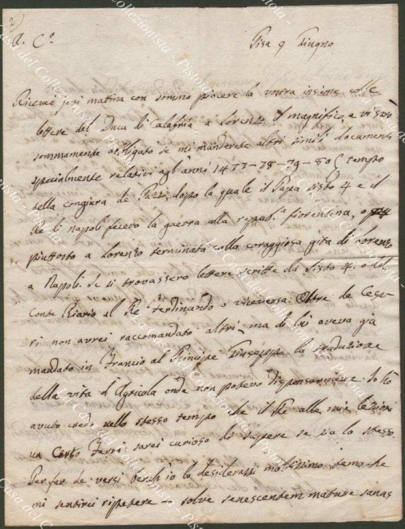 PIGNOTTI LORENZO (Figline Valdarno 1739 – Pisa 1812). Poeta e storico italiano; la sua fama è legata soprattutto alla sua attività di favolista. Fu scrittore molto versatile: compose poemetti in versi sciolti, poemetti burleschi, una storia della Toscana, poesie encomiastiche, scrisse favole, talune originali altre riprese dal patrimonio classico.