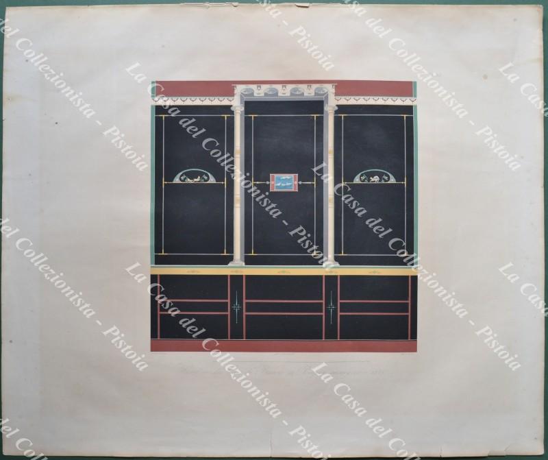 STAMPA POMPEIANA. POMPEI. Fine litografia a più colori..., circa 1840