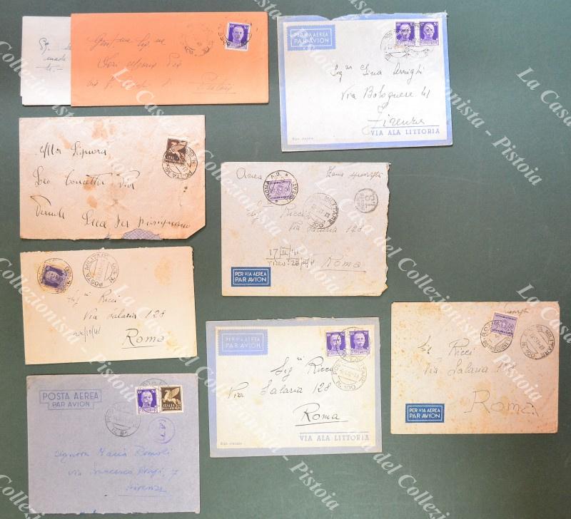 II GUERRA. POSTA MILITARE. 8 buste dalla Posta Militare N.3300, N.91, N.100 (4), N.550, N.33
