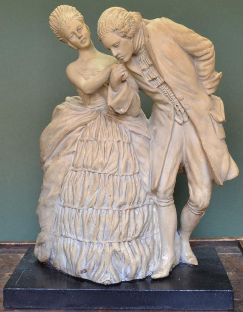 GRANDE SCULTURA IN TERRACOTTA firmata Bruno TORNATI, artista attivo nei primi anni del 1900, allievo di Cacciapuoti.