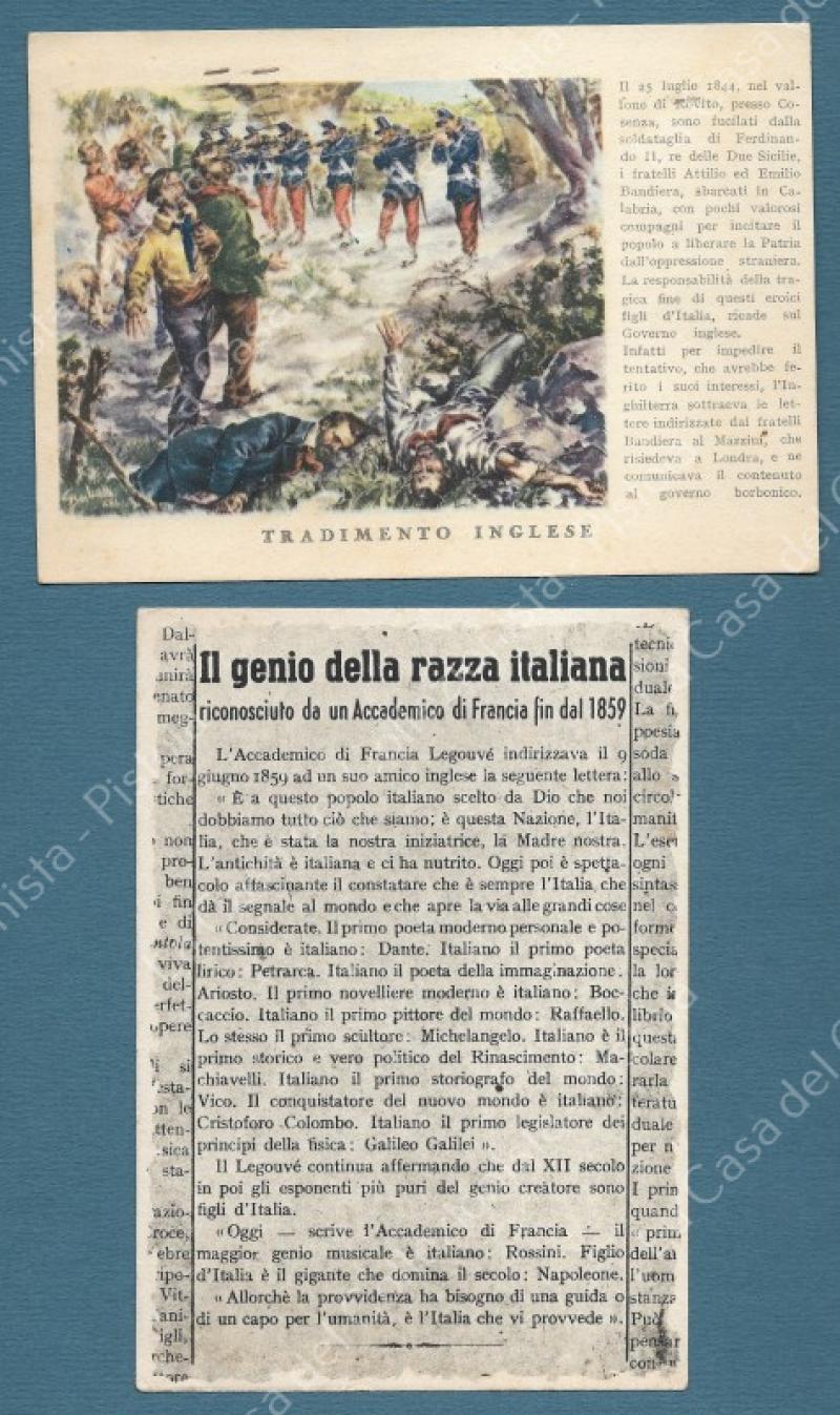 PROPAGANDA FASCISTA. 2 cartoline d'epoca
