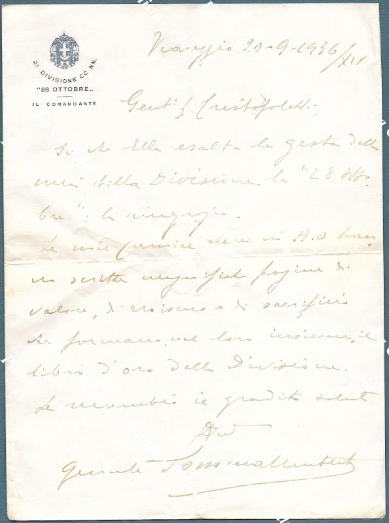 SOMMA UMBERTO (Pistoia 1878 - Roma 1955). Militare e politico italiano.