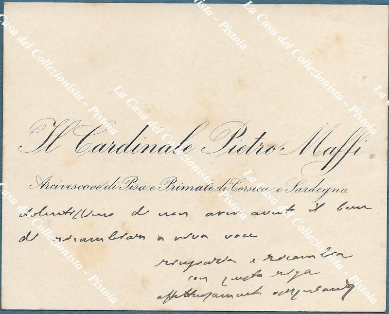 MAFFI PIETRO (Corteolona 1858 - Pisa 1931). Cardinale e astronomo italiano.