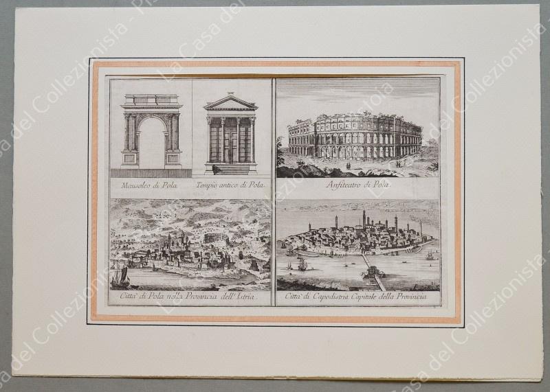 POLA e CAPODISTRIA, Istria. Salmon, edizione di Venezia, 1753