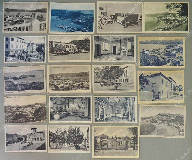 PORTO FERRAIO, Isola Elba. Piccola collezione di 19 cartoline d'epoca. Periodo anni 1940 ( 2 viaggiate)