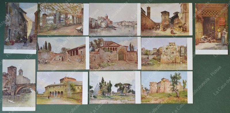 ROESLER E. Roma Sparita. 12 cartoline inizio 1900.