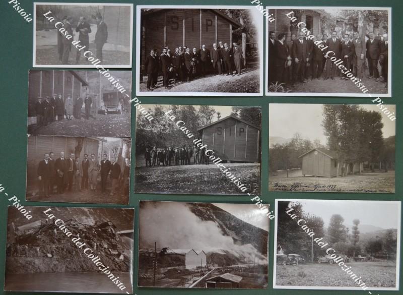 BUSSI SUL TIRINO, Abruzzo. Officine S.I.P. (Società Italiana Potassa). Insieme di 10 fotografie originali, anni 1927/1929