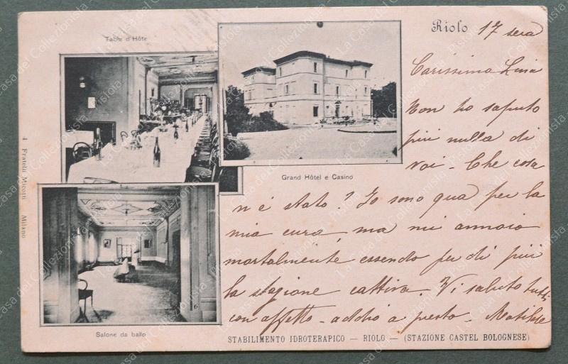 RIOLO, Ravenna. Cartolina d'epoca viaggiata