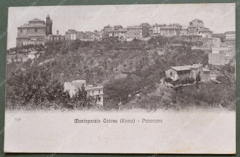 MONTEPORZIA CATONE, Roma. Cartolina d'epoca viaggiata
