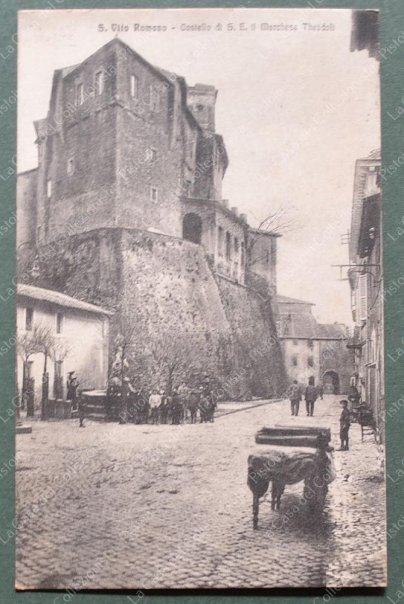 S.VITO ROMANO. Castello Marchese Theodoli. Cartolina d'epoca viaggiata