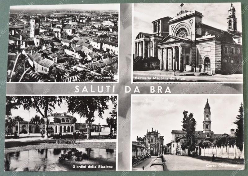 BRA, Cuneo. Saluti da. Cartolina d'epoca viaggiata