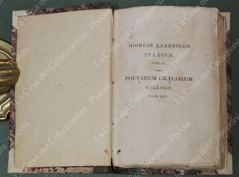 (Poesia greca). PINDARUS. Curante Jo. Fr. Boissonade. Parigi, Lefevre edit., 1825