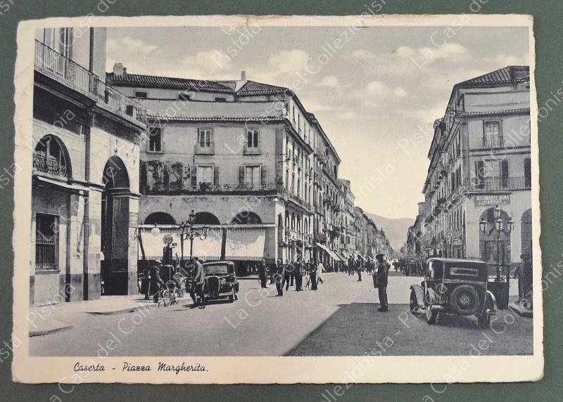 CASERTA. Piazza Margherita. Cartolina d'epoca viaggiata