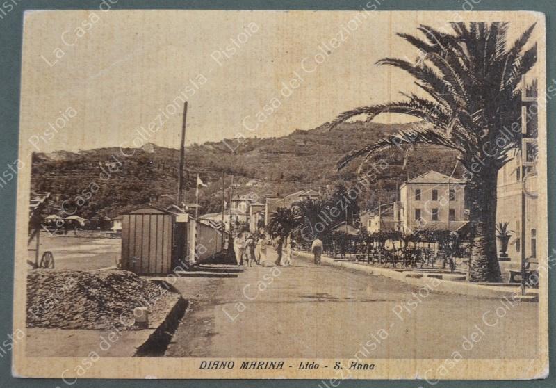 DIANO MARINA, Imperia. Lido. Cartolina d'epoca viaggiata