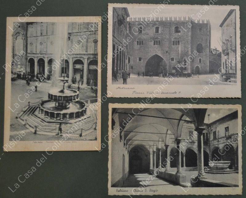FABRIANO, Ancona. 3 cartoline d'epoca viaggiate