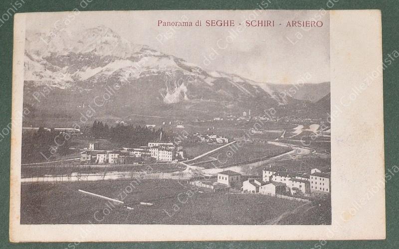 SEGHE - SCHIRI - ARSIERO. Cartolina d'epoca viaggiata