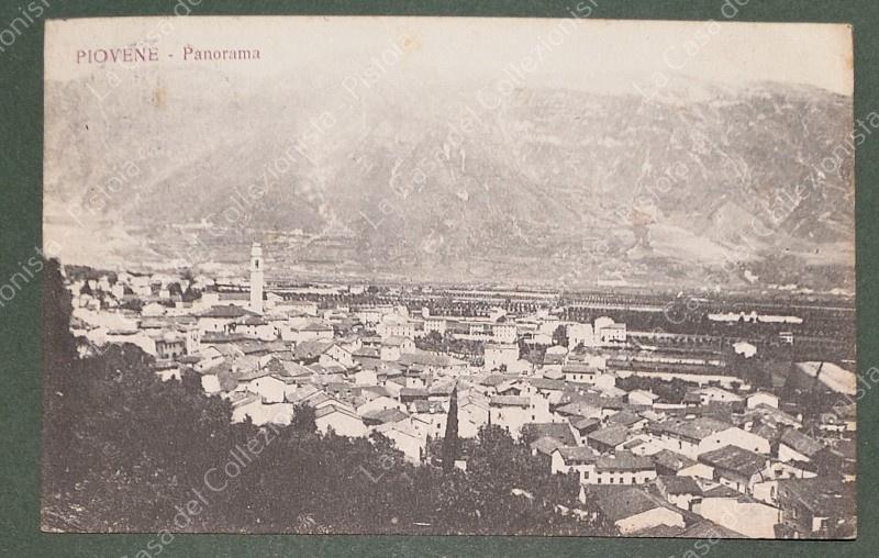 PIOVENE, Vicenza. Panorama. Cartolina d'epoca viaggiata