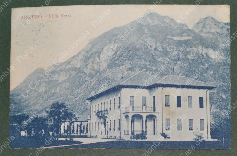 ARSIERO. Vicenza. Villa Rossi. Cartolina d'epoca viaggiata