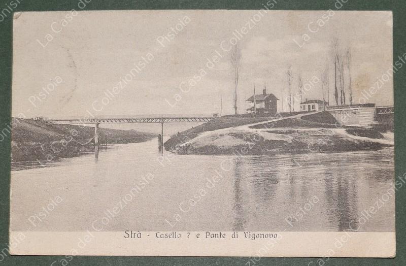 STRA, Venezia. Ponte di Vigonovo. Cartolina d'epoca viaggiata