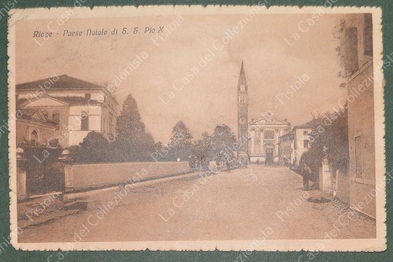 RIESE, Treviso. Cartolina d'epoca viaggiata nel 1918