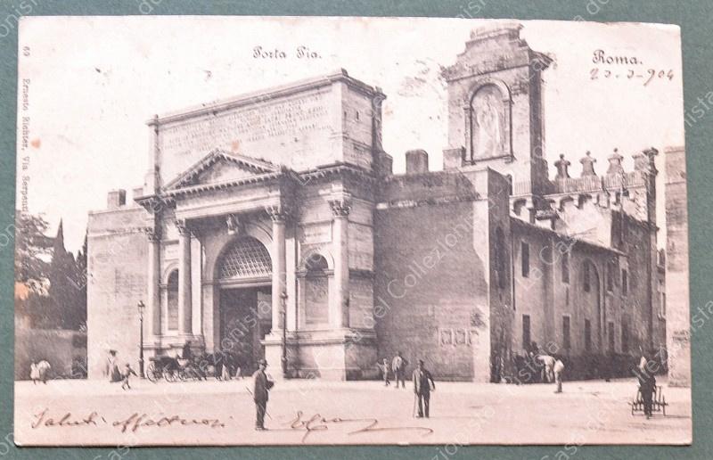ROMA. Porta Pia. Cartolina d'epoca viaggiata