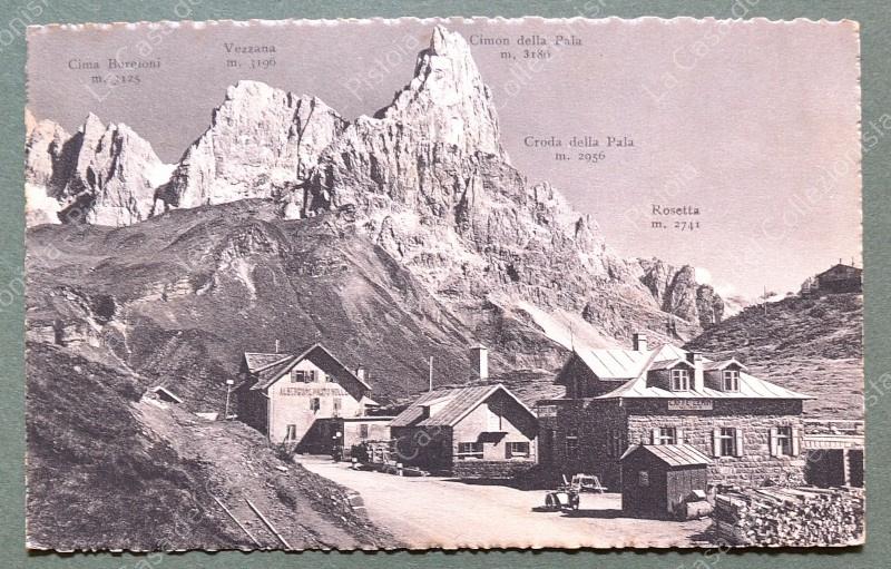 PASSO ROLLE, Trento. Cartolina d'epoca viaggiata