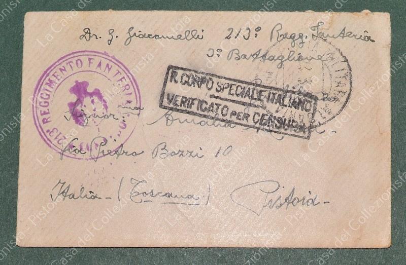 PRIMA GUERRA. ALBANIA. POSTA MILITARE ALBANIA N.1 + bollo violetto amministrativo + bollo in cartella.