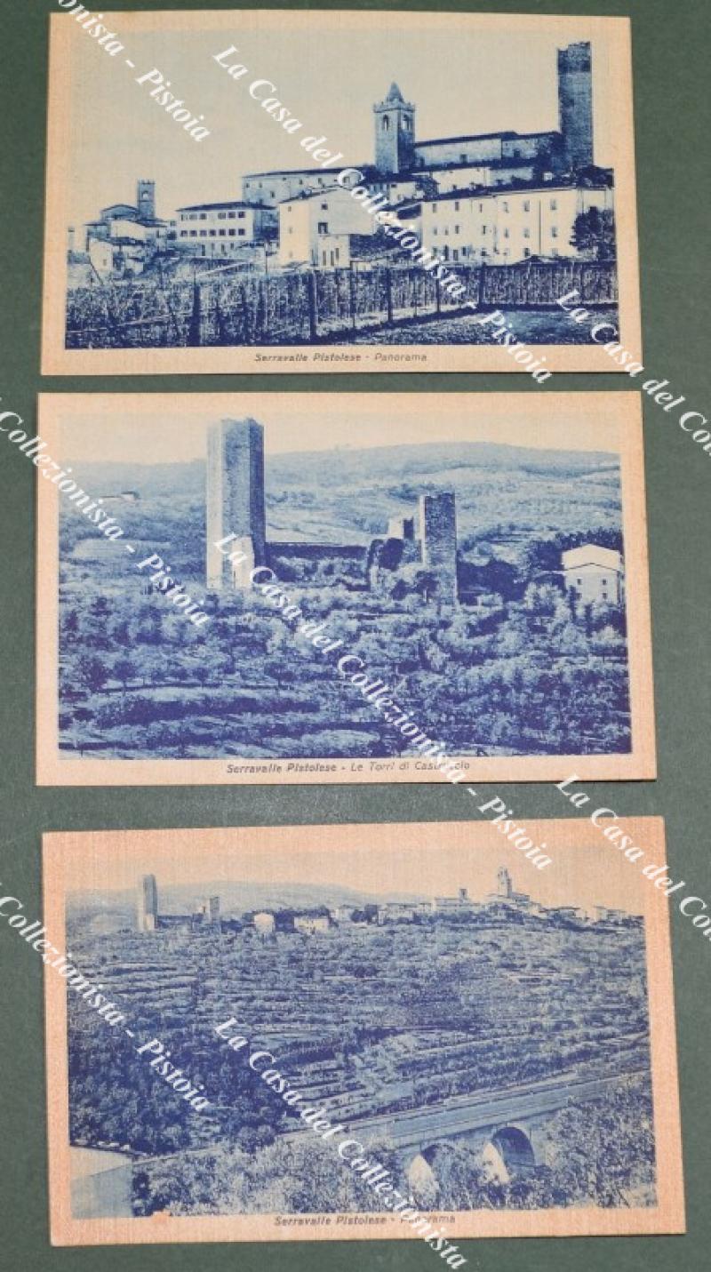 SERRAVALLE PISTOIESE, Pistoia. 3 cartoline d'epoca anni 1930
